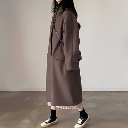 Estelle - Klasický jednoradový vlněný kabát pro dámy