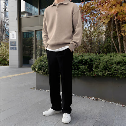 Bernard - pletené polotriko s dlouhým rukávem pro muže