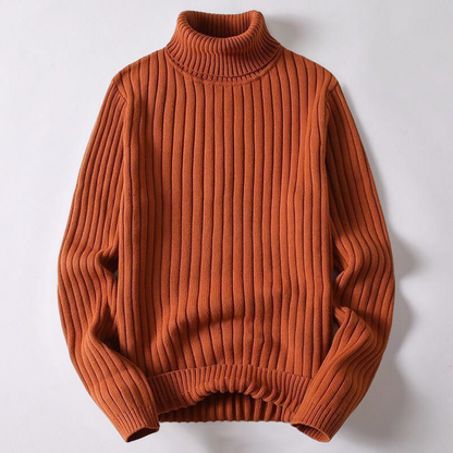 Vincenzo - Elegantní Svetr s Vysokým Límcem z Merino Vlny