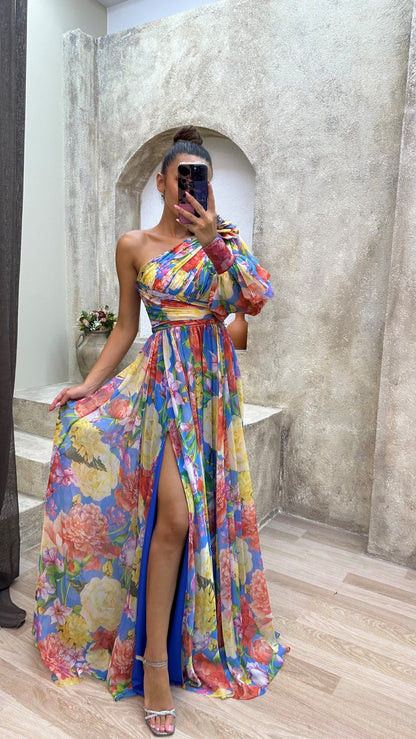 Sylvia - Lehké šaty na ramena pro letní slavnosti