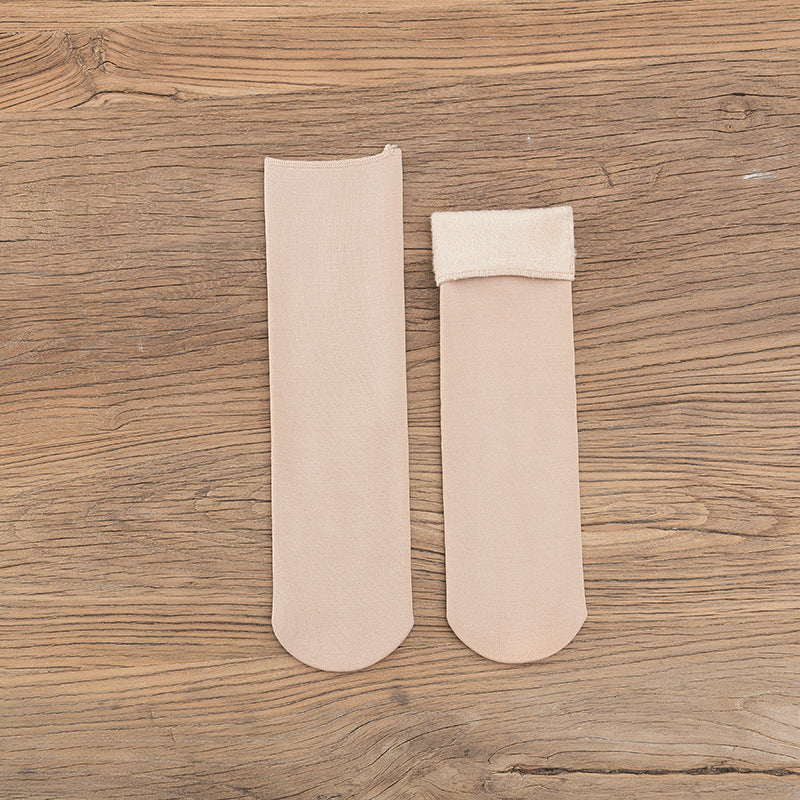 Gloria - Teplé sametové sněhové ponožky pro dámy