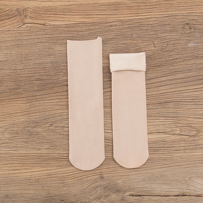 Gloria - Teplé sametové sněhové ponožky pro dámy