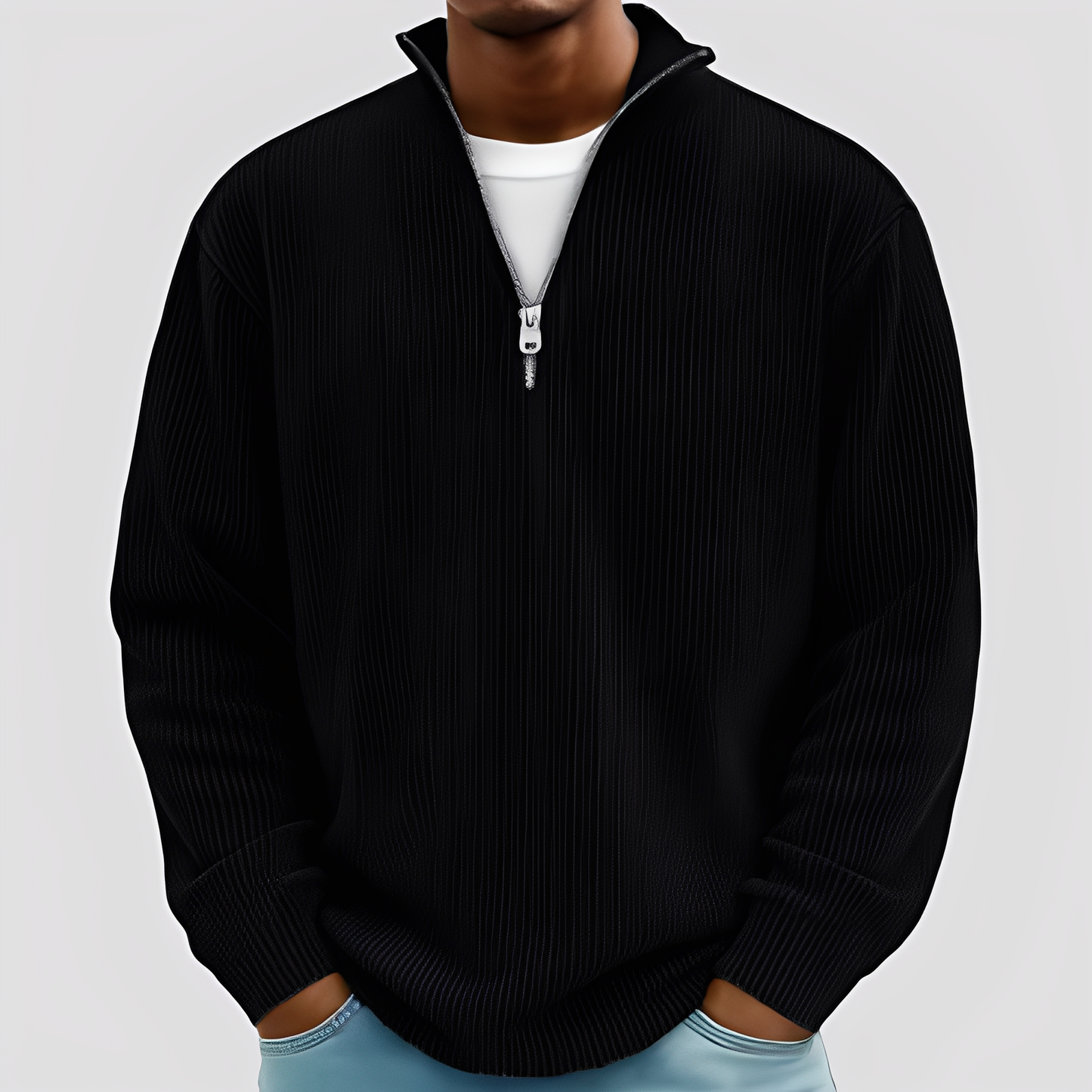 Henry - Moderní, volný, teplý svetr pro muže