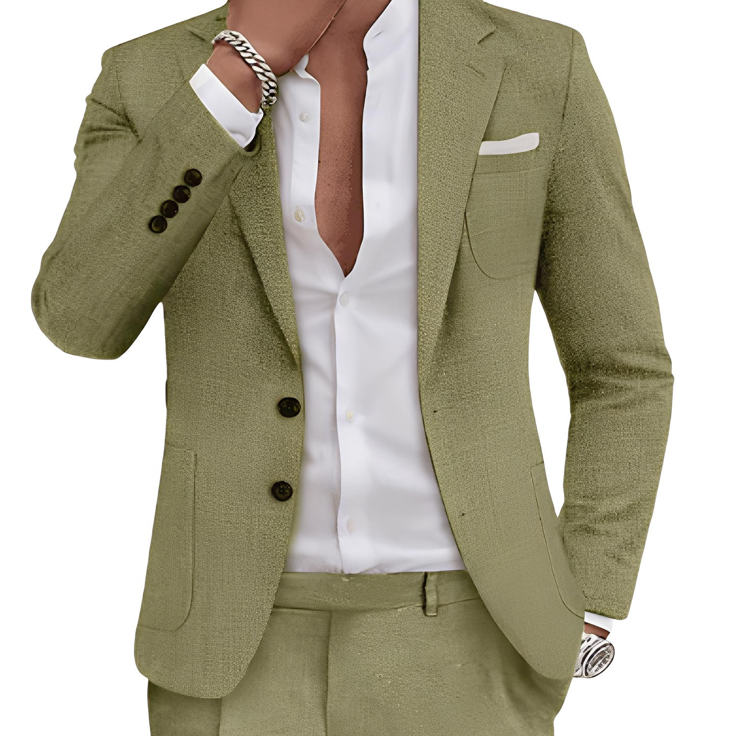 Clinton - Stylový oblek s kapsami pro muže