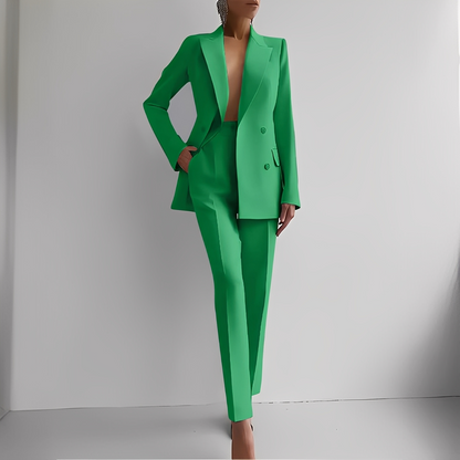 Marguerite - Dámský elegantní komplet s dlouhým sakem