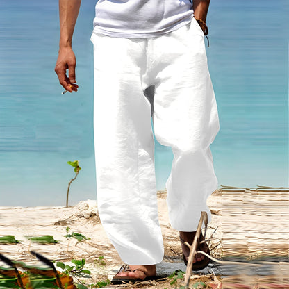 Milan - Pánské stylové lněné kalhoty