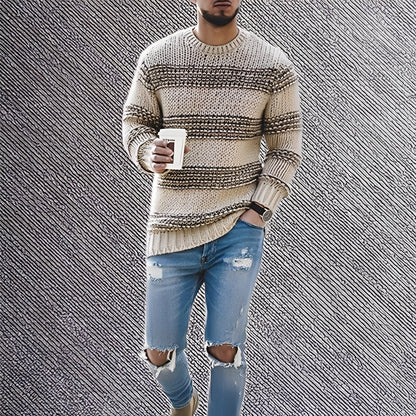 Kenzo - Pánský svetr s jemnými pruhy