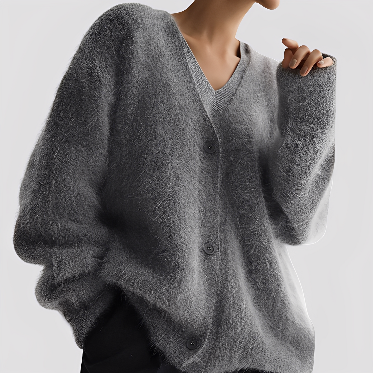 Lavena - Měkký oversize kašmírový svetr pro dámy