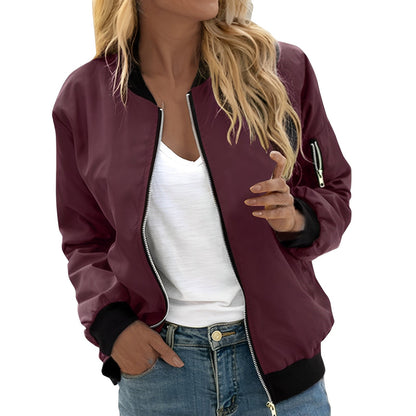 Vanessa - Stylová bomber bunda se zipem pro ženy