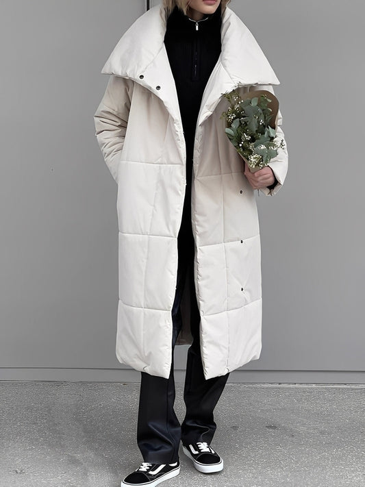 Adaline - Dlouhá, teplá, prošívaná bunda pro ženy