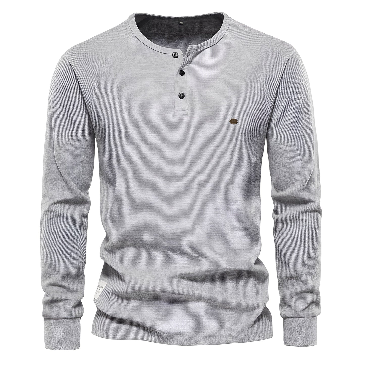 Joachim - Pánská košile s dlouhým rukávem ve vaflovém stylu