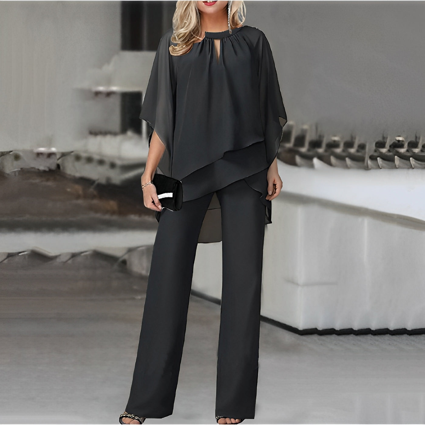 Sherlyn - Elegantní, bezramínkové, volné souprava pro dámy