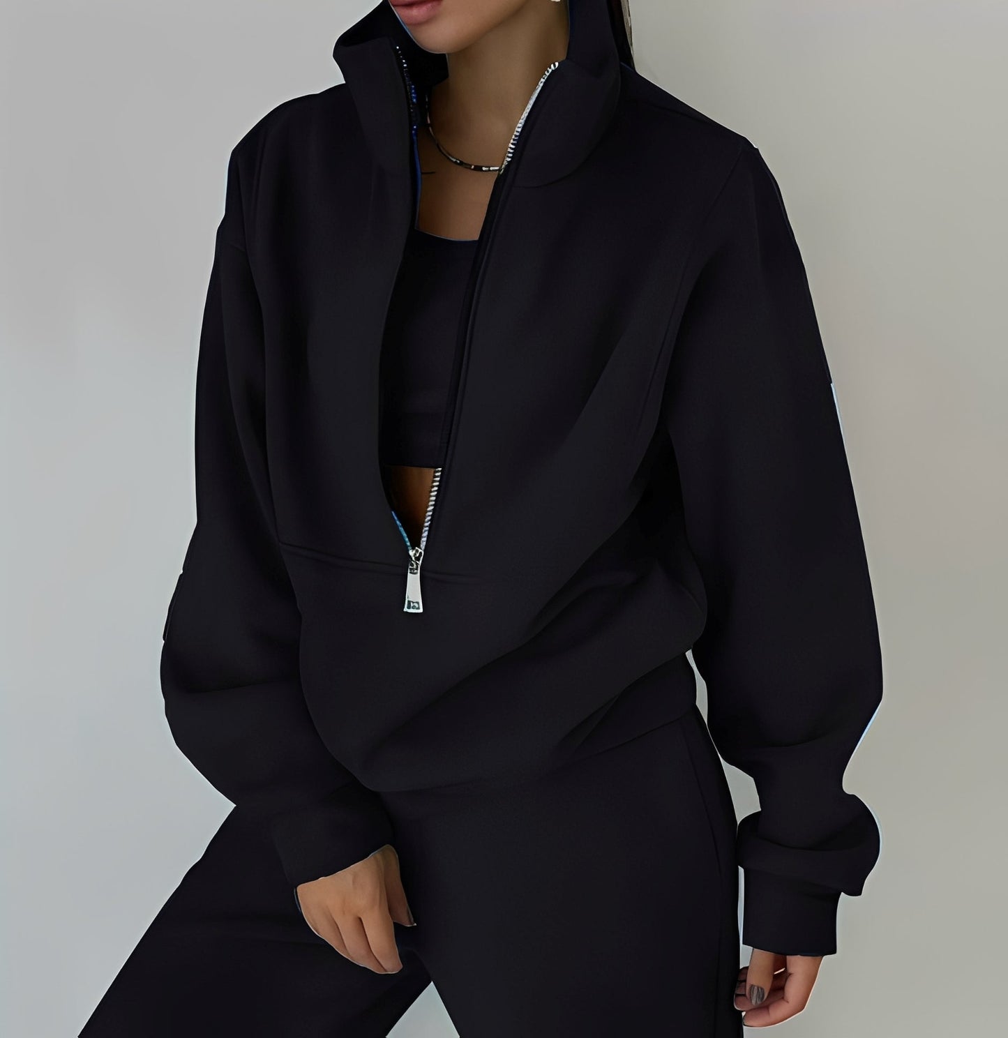 Mélissa - Dvoudílná oversize sada z pohodlné teplákoviny