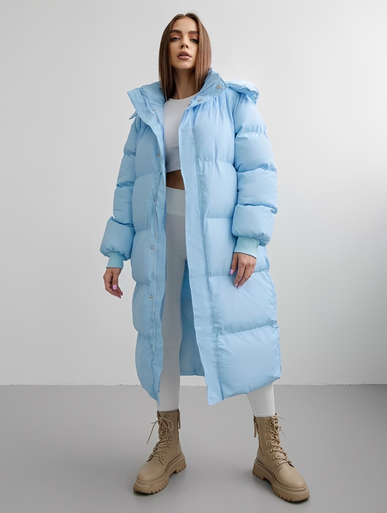 Eloise - Moderní, volně sedící kabát s kapucí pro dámy