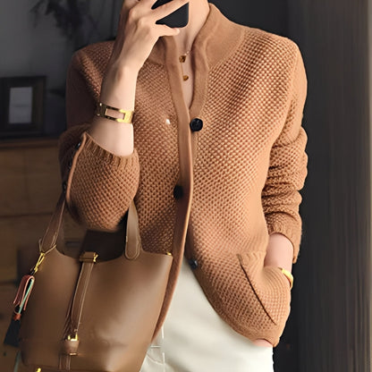 Madlyn - Elegantní pletený svetr z vlny pro dámy