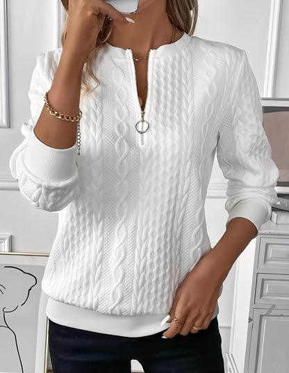 Davida - Stylový, měkce prošívaný svetr pro ženy