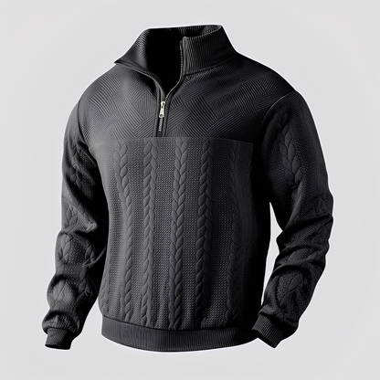 Warren - Klasický kašmírový svetr s zipem pro dámy