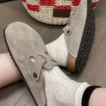 Davina - Unisex mokasíny z semišové kůže ve stylu staré peníze