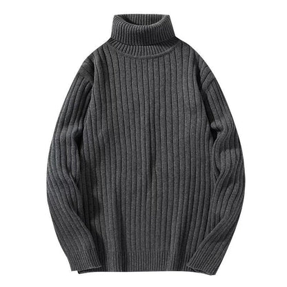 Vincenzo - Elegantní Svetr s Vysokým Límcem z Merino Vlny