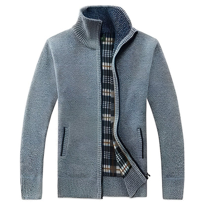 Malinda - Stylový cardigan s měkkou fleece podšívkou pro muže