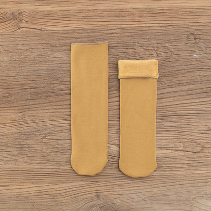 Gloria - Teplé sametové sněhové ponožky pro dámy