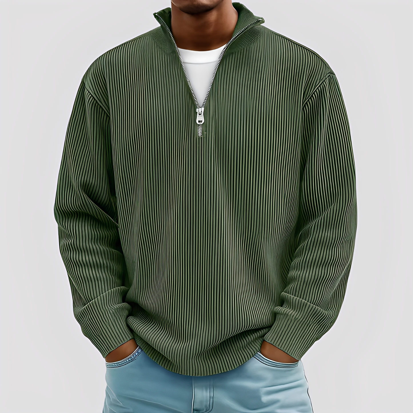 Henry - Moderní, volný, teplý svetr pro muže