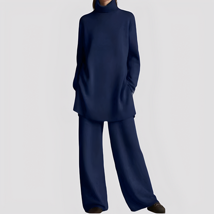 Jessica - Stylová lounge souprava s vysokým límcem pro dámy