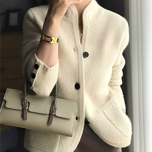 Madlyn - Elegantní pletený svetr z vlny pro dámy