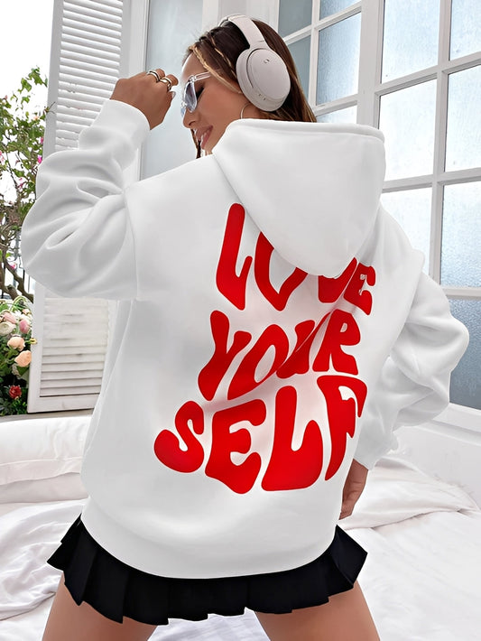 Rebeccah - Tisknutý, volně střižený dámský hoodie