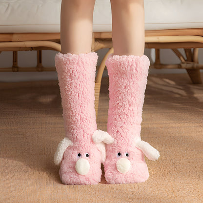 Krystelle - Stylové, roztomilé, teplé podlahové ponožky pro dámy