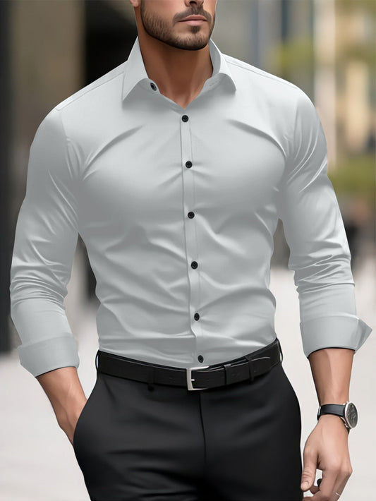 Thomas - Ležérní business košile s reverem pro muže