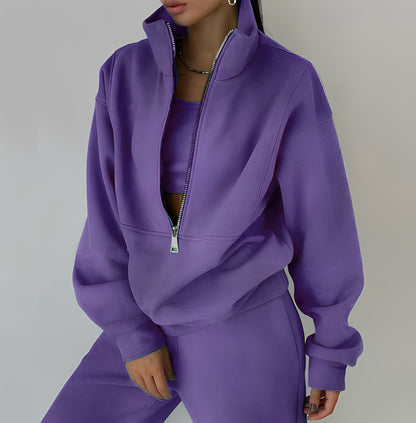 Mélissa - Dvoudílná oversize sada z pohodlné teplákoviny