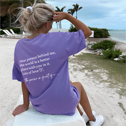 Dear Person – Unisex tričko „Milá osoba za mnou“