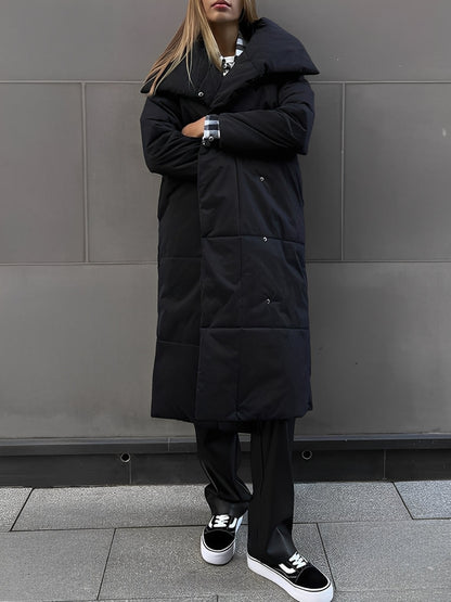 Adaline - Dlouhá, teplá, prošívaná bunda pro ženy