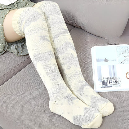 Corinne - Stylové vánoční vlněné ponožky pro dámy