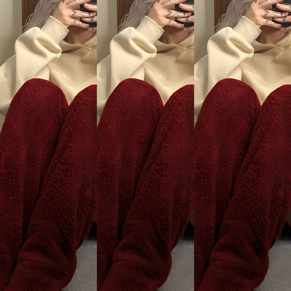 Camellia - Teplé, nadkolenní zimní ponožky pro dámy