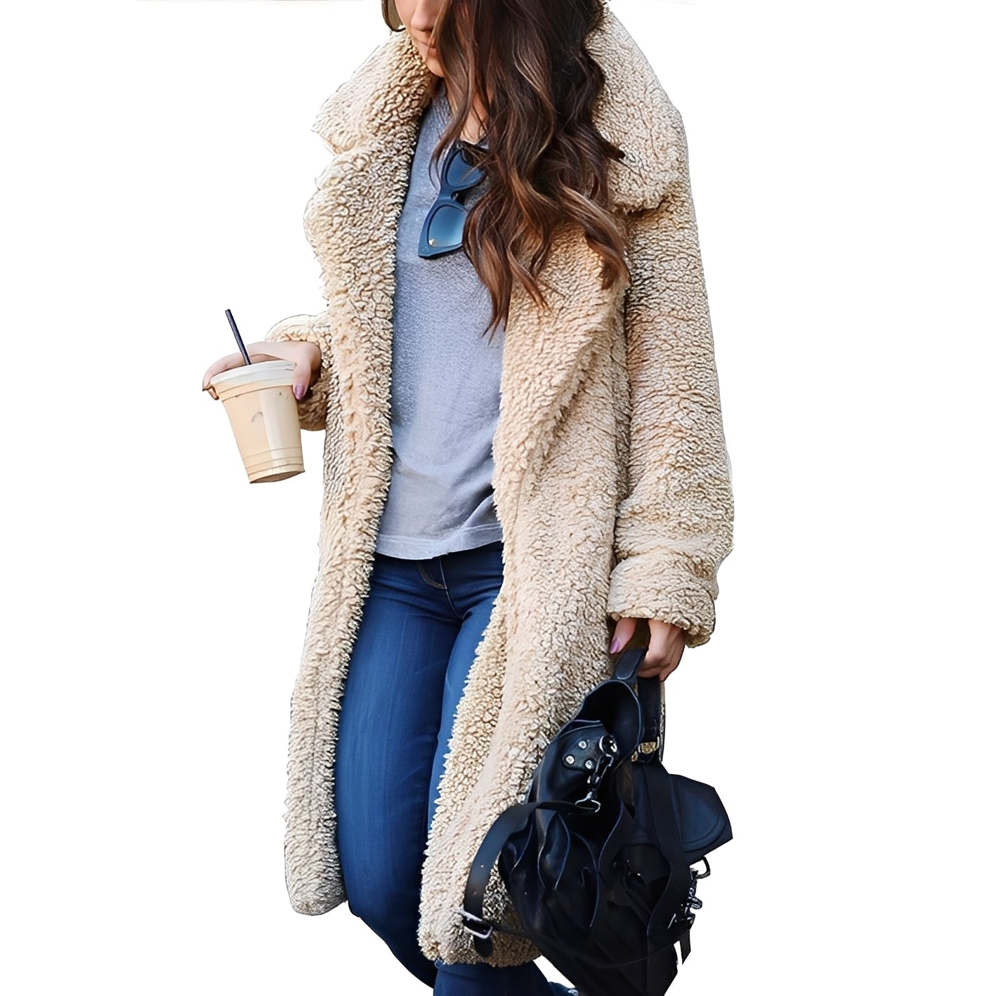 Katharine - Elegantní plášťový kabát z vlny pro dámy