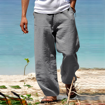 Milan - Pánské stylové lněné kalhoty