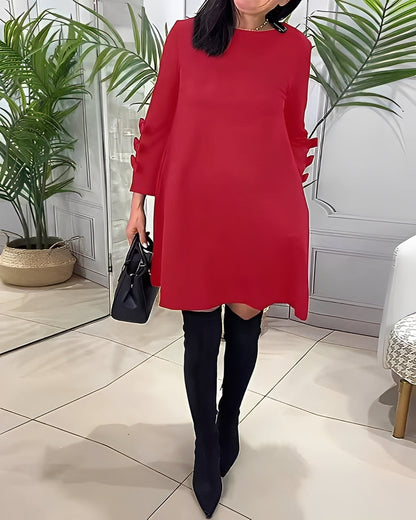 Elenora - Stylové šaty s dlouhými rukávy pro ženy