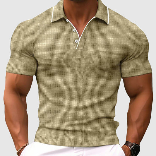 Jaren - Ležérní slim-fit polotriko pro muže
