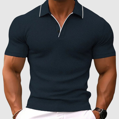 Jaren - Ležérní slim-fit polotriko pro muže