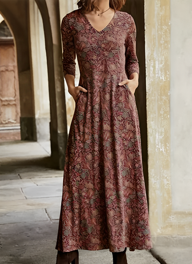 Sophie - Dlouhé vintage šaty pro dámy