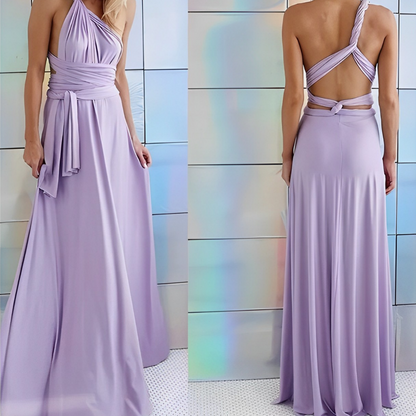 Octavia - Elegantní zavinovací šaty s krkem pro dámy