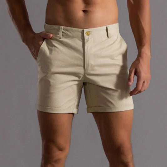 Andrie - Krátké Chino Kalhoty Pánské Léto Elegantní
