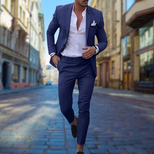 Leo - Moderní Slim Fit Oblek pro Muže