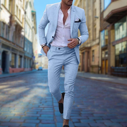 Leo - Moderní Slim Fit Oblek pro Muže