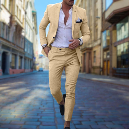 Leo - Moderní Slim Fit Oblek pro Muže