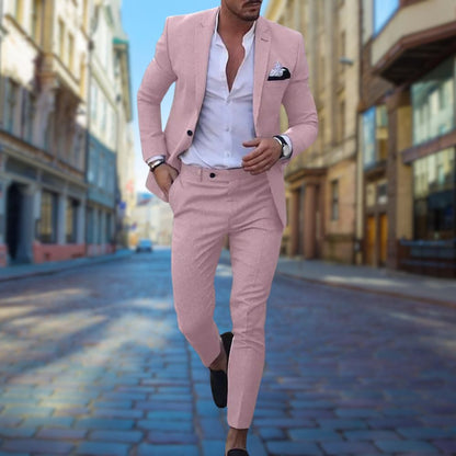 Leo - Moderní Slim Fit Oblek pro Muže