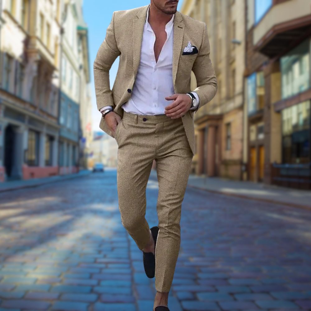 Leo - Moderní Slim Fit Oblek pro Muže