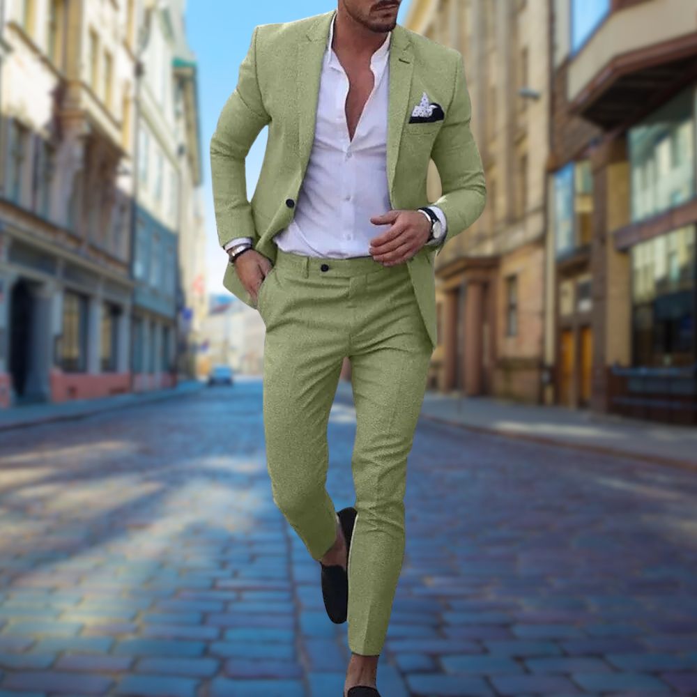 Leo - Moderní Slim Fit Oblek pro Muže
